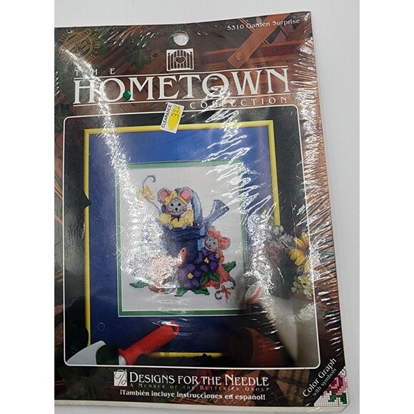 Designs for the Needle Cross Stich Lot of 4 Bears Mice Cat Fabric Boxes Bookmark - Picture 5 of 14